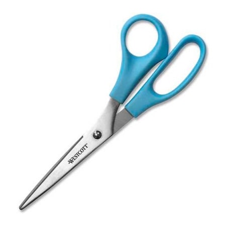 Acme United Westcott All Purpose Value Scissors, 8"L Straight, Blue 13151